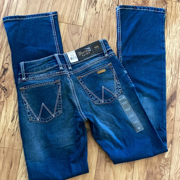 Wrangler Denim - Wrangler retro boot cut jeans 3/4 x 34 Mae mid-rise NEW WITH TAGS